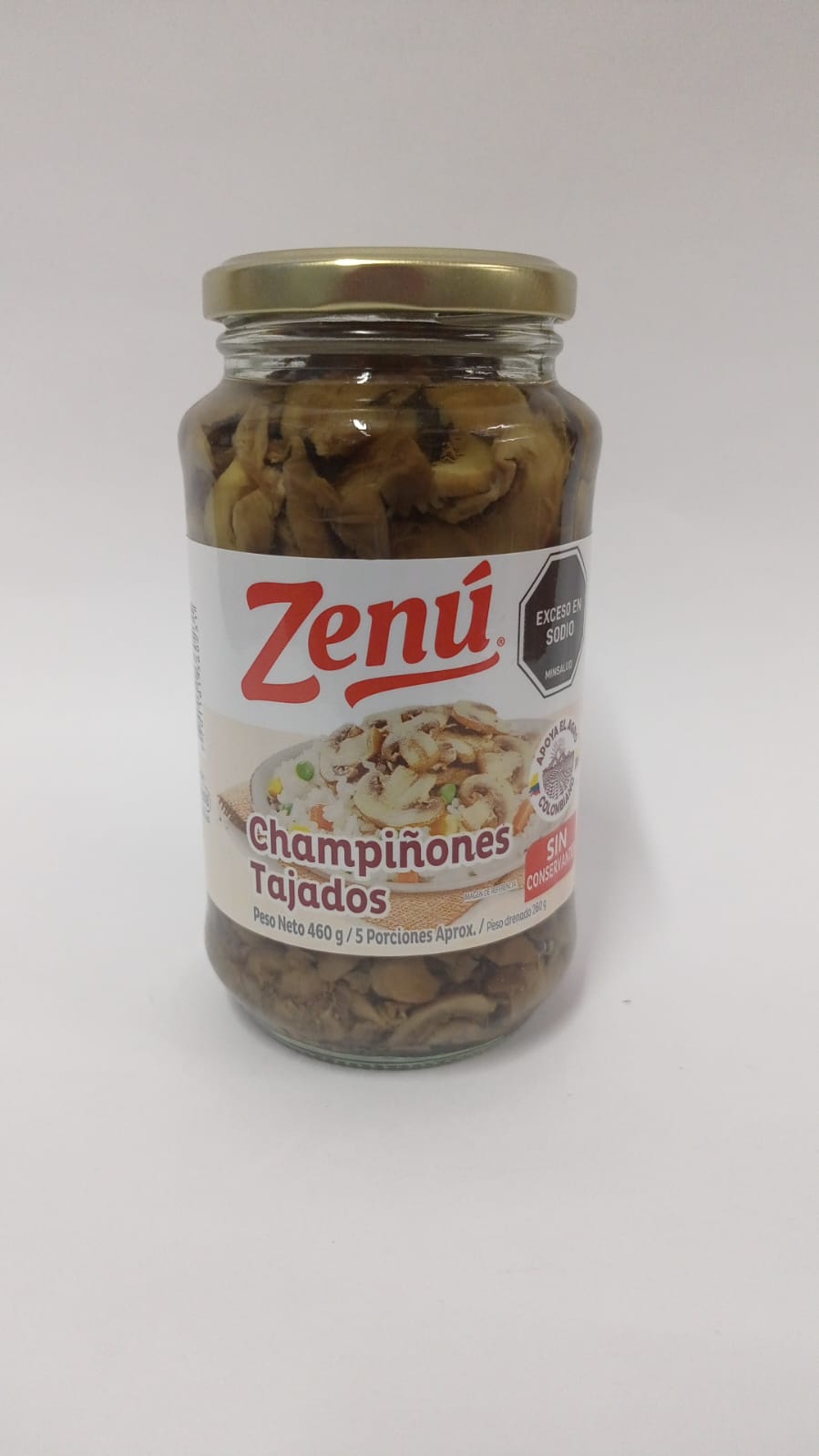 CHAMPIÑONES TAJADOS ZENU X 460 G