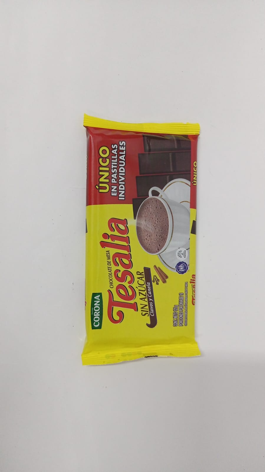 CHOCOLATE TESALIA  BARRA X125 G