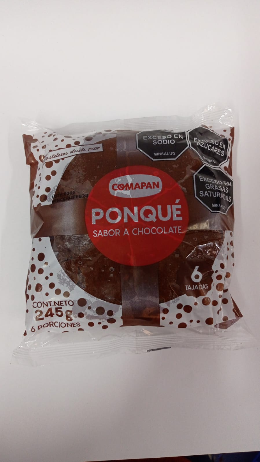 PONQUE CHOCOLATE COMAPAN X 245